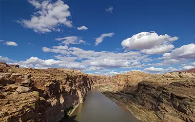 Colorado River Running Through the Grand Canyon